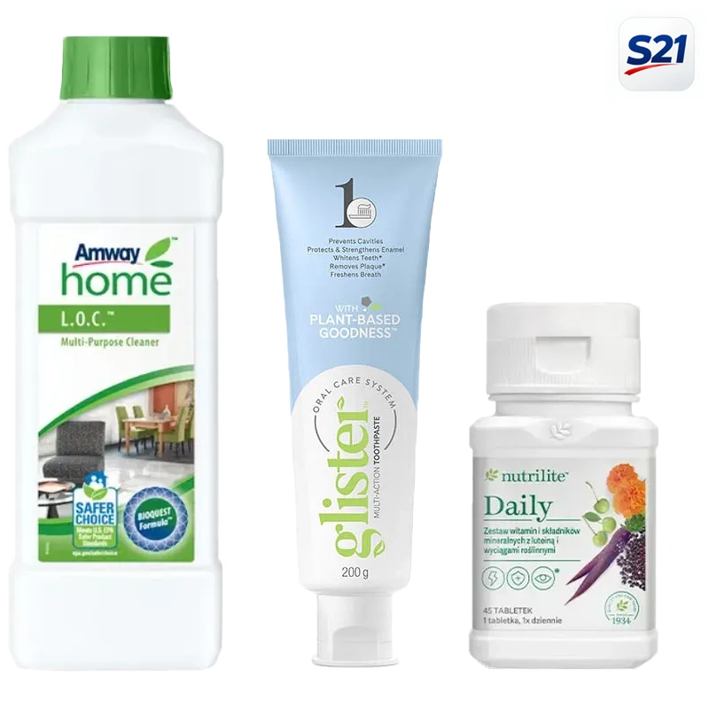 AMWAY produktų asortimentas, kurį galima įsigyti internetu visoje Lietuvoje