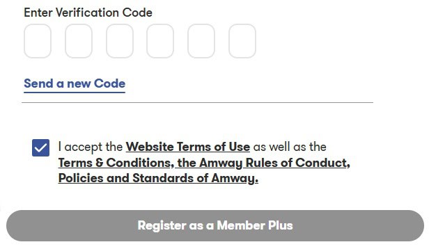 Введение кода на странице amway-lithuania.com