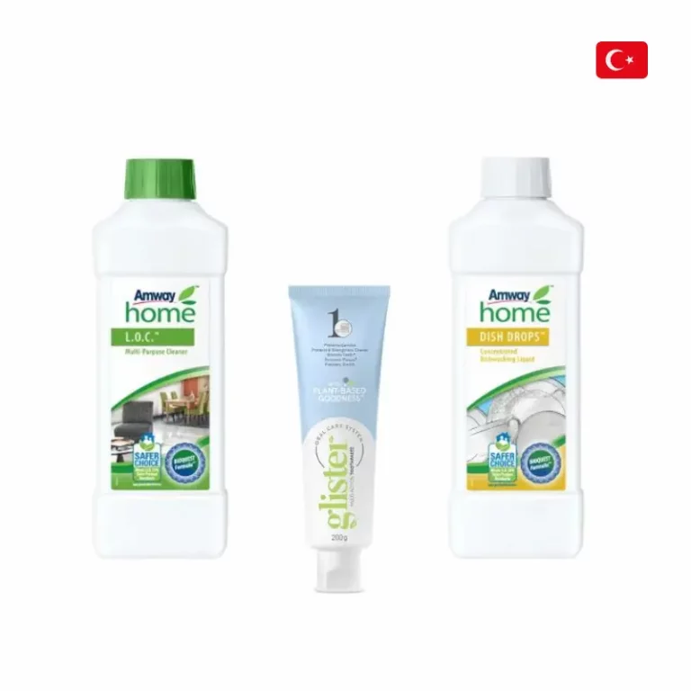 Nutriway vitamins Artistry cosmetics Glister oral care and Amway Home cleaning products in Turkey on amway.com.tr