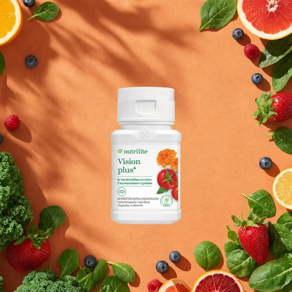 Nutrilite Vision Plus vitaminai akims Nutrilite Vision Plus vitaminai akių sveikatai su liuteinu