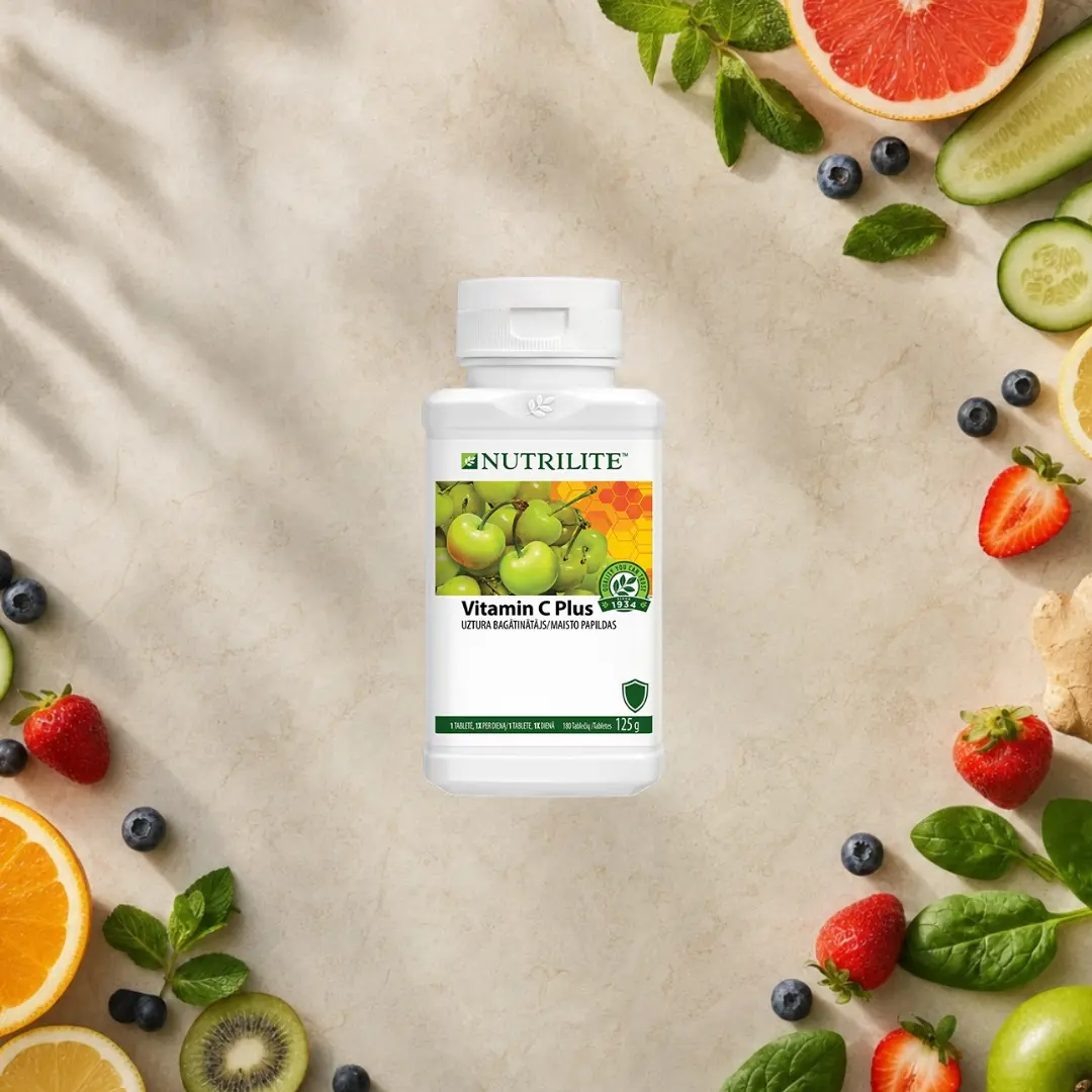 Nutrilite Vitamin C Plus – ilgo veikimo vitamino C papildas, 180 tablečių