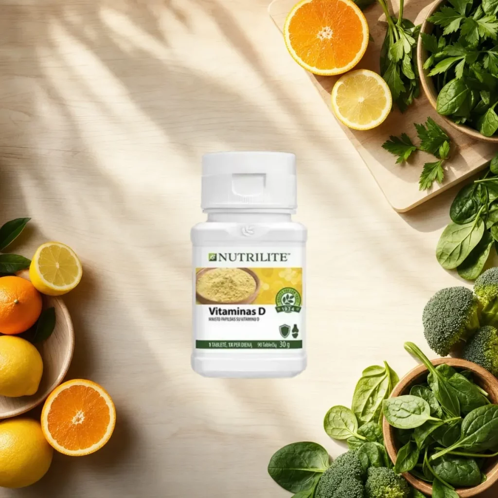 Nutrilite Vitaminas D: kodėl šis vitaminas svarbus visus metus Nutrilite Vitaminas D maisto papildas, 90 tablečių, 30 g