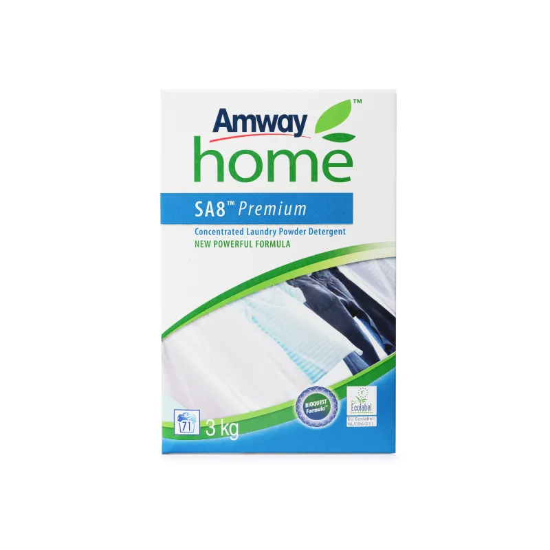 SA8™ Концентрированный стиральный порошок премиум-класса 3 Amway Home™ концентрированный стиральный порошок премиум-класса с эффективным удалением пятен и заботой о коже.