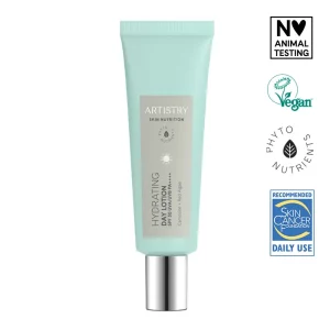 Drėkinamasis dieninis losjonas SPF 30, kuris suteikia 24 valandų drėkinimą ir apsaugo odą nuo senėjimo požymių.