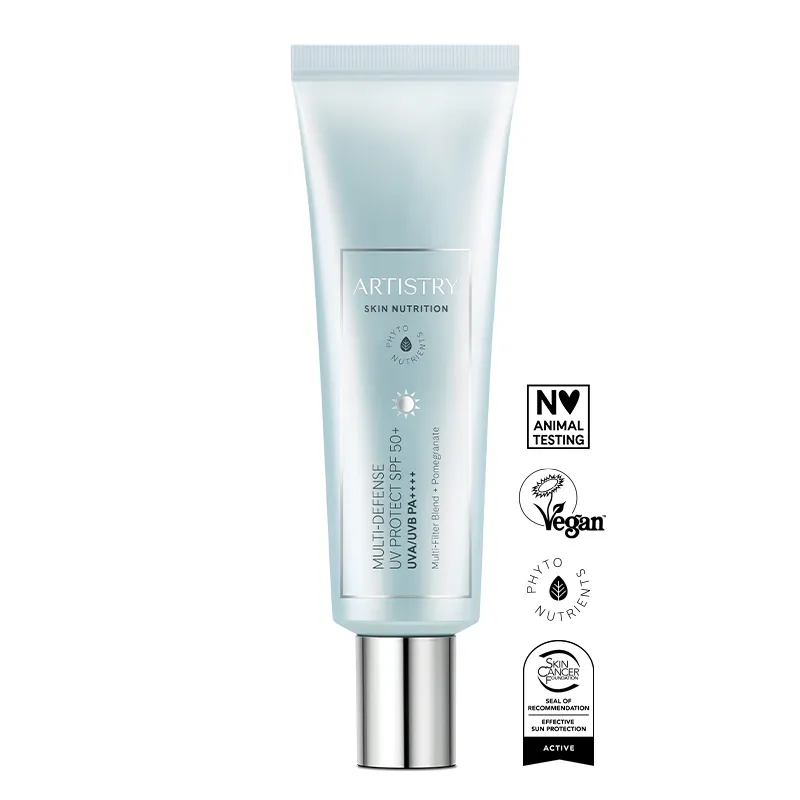 Artistry Skin Nutrition™ солнцезащитный лосьон SPF 50+ обеспечивает высокую защиту от УФ-излучения и старения кожи.