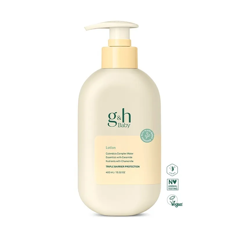 g&h лосьон для тела Baby с тройным защитным барьером для мягкости и увлажнения кожи малыша.