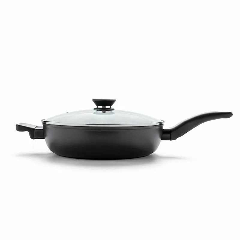 iCook keptuvė su neprisvylančia danga, 28 cm skersmens, užtikrina lengvą maisto gaminimą ir valymą.