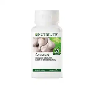Nutrilite™ Česnakai Nutrilite™ česnakų maisto papildas su šaltmėtės skoniu, palaiko širdies sveikatą ir imunitetą.