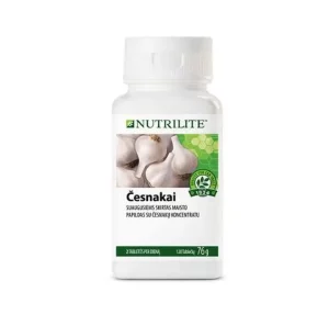Nutrilite Чеснок диетическая добавка с чесночным порошком и ароматом перечной мяты для поддержки иммунной системы.