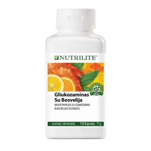 Nutrilite™ Глюкозамин с экстрактом босвеллии Nutrilite Глюкозамин с экстрактом босвелии поддерживает здоровье суставов и их гибкость в удобных капсулах.