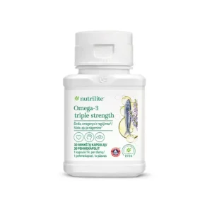 Nutrilite™ Omega-3 Triple Strength Nutrilite Omega-3 Triple Strength гелевые капсулы с ЭПК, ДГК и АЛК для здоровья сердца, мозга и глаз