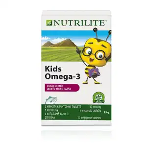 Nutrilite™ Omega-3 vaikams Skanios minkštos kramtomosios tabletės vaikams su omega-3 riebalų rūgštimis ir vitaminu D, skatinančios kaulų augimą.