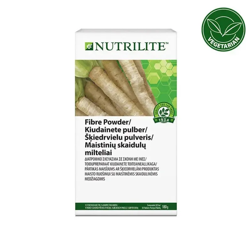 Nutrilite™ maistinis preparatas su skaidulinėmis medžiagomis, skirtas papildyti kasdienį skaidulų kiekį.