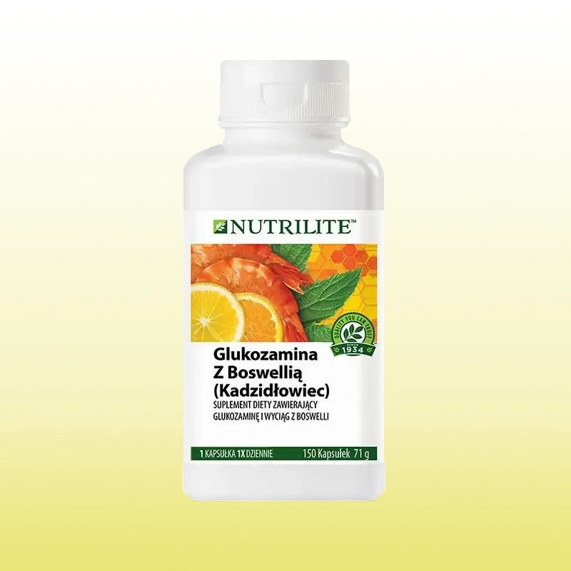 Nutrilite gliukozaminas su bosvelija: pagalba sąnarių sveikatai ir judėjimo laisvei Nutrilite maisto papildas gliukozaminas su bosvelija sąnarių lankstumui