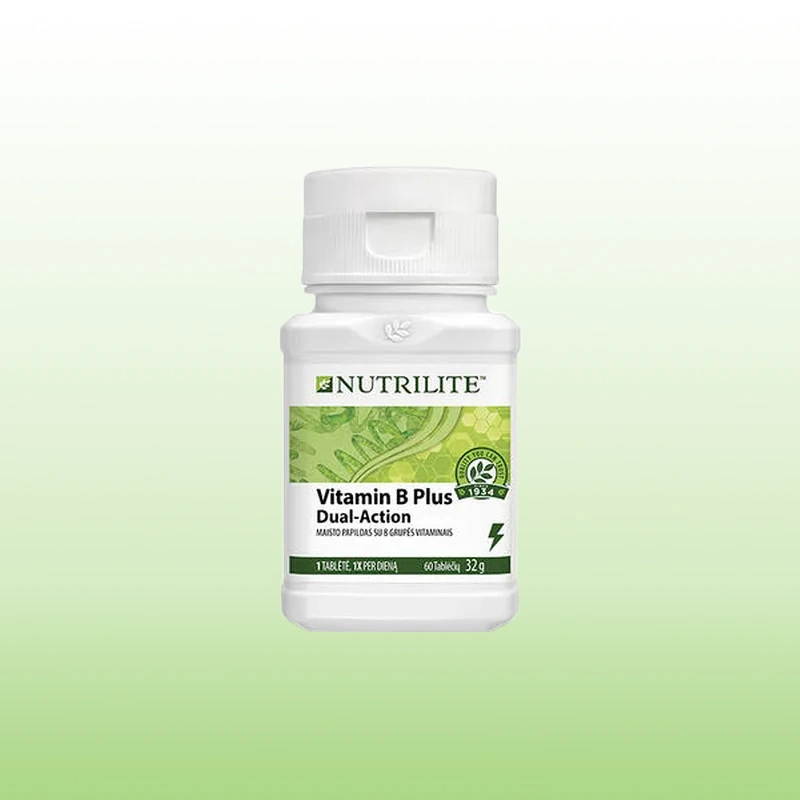 B grupės vitaminai: kodėl Nutrilite Vitamin B Plus būtinas kasdien Nutrilite Vitamin B Plus maisto papildas su B grupės vitaminais