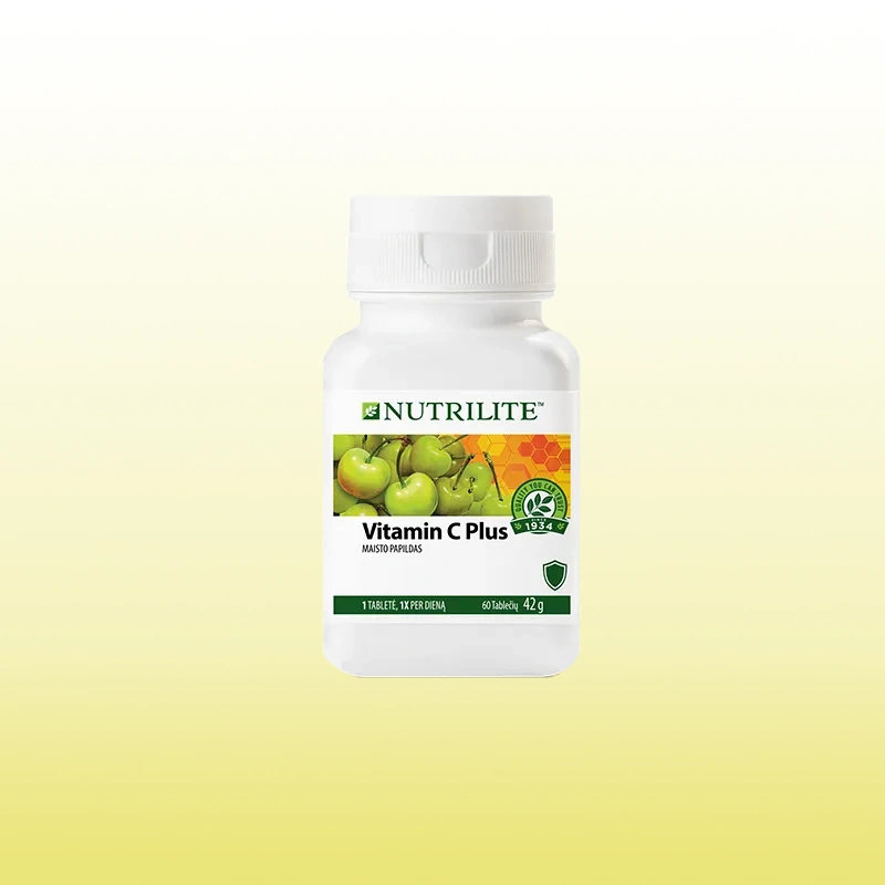 Nutrilite Vitaminas C Plius tabletės, palaikančios imuninę sistemą ir antioksidacinį atsaką